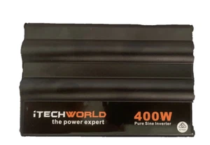 400w/800w Inverter Pure Sine Wave 12V-240VAC 2 USB Outlets 1 240v Outlet - Picture 1 of 4