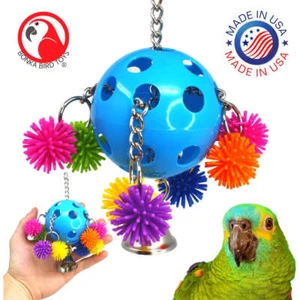 Bonka Bird Toys 2304 Spikey Rainbow Pull Small Medium Bird Toy Cages Cockatiel - Picture 1 of 7