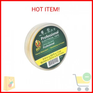 Duck Brand Professional Grade Electrical Tape, 3/4-Inch by 66 Feet, Single Roll, - Picture 1 of 2