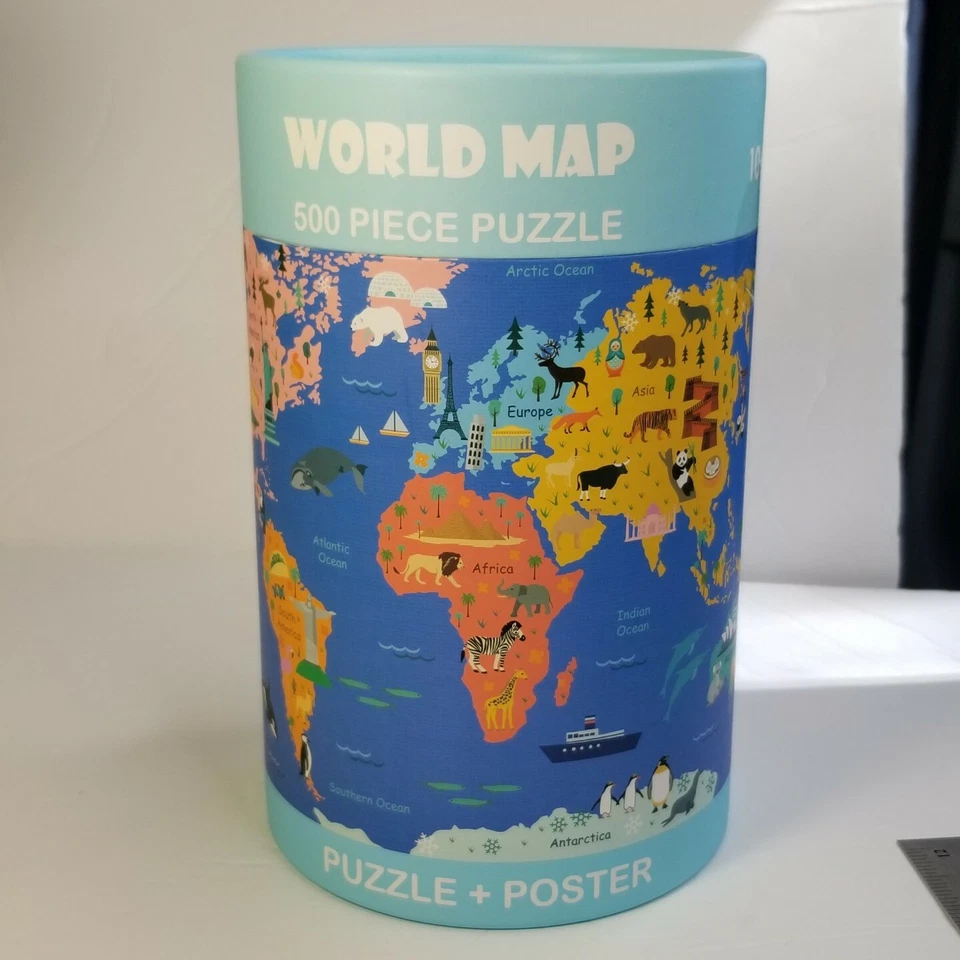 World Map 500 Piece Jigsaw Puzzle- Ningbo Johnshen Stationary -