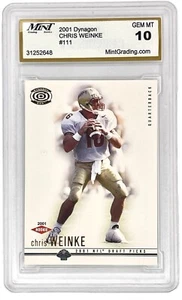 2001 RC Rookie Card FSU Chris Weinke Heisman Winner GEM MINT 10 Dynagon #111 - Picture 1 of 3