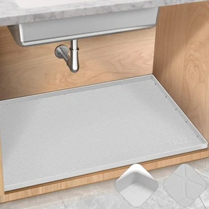 Silicone Waterproof Under Sink Mat 34" x 22" Drip Tray and Cabinet Liner for ... - Picture 1 of 6