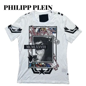 Camiseta PHILIPP PLEIN x Transformers Collaboration Blanca Estrás Talla L Rara - Imagen 1 de 9