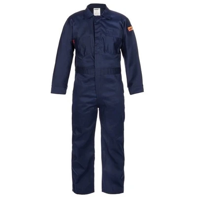 Lakeland FR 7 oz. Cotton Coveralls, Navy Blue, C07113 XXL - Image 1 of 2