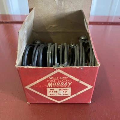 NOS VINTAGE MURRAY DOUBLE WIRE GRIP  BAND SCREW HOSE CLAMP  FITS  1  1/2" HOSE - Image 1 of 4