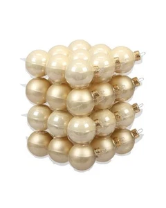 PALLINE DI NATALE CHAMPAGNE - CF 36 PZ - D.6 CM - SATINATO/LUCIDO - Foto 1 di 1