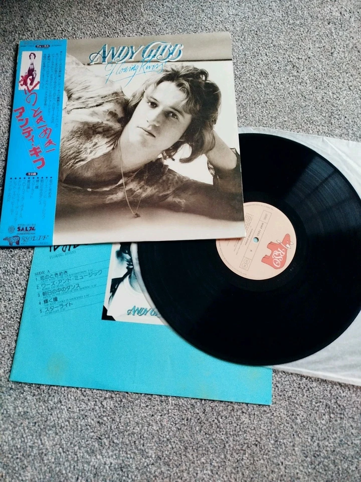 Andy Gibb  ‎-  Flowing Rivers  LP    - RSO Japan   pressing with OBI  — 第 1/1 张图片