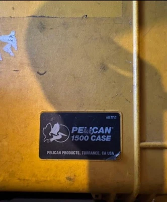 Funda protectora rígida Pelican 1500 - naranja necesita espuma de desplume Foto 1 de 2