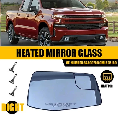 Espejo retrovisor térmico derecho para Chevrolet Silverado 1500 GMC Sierra 1500 2019-2023 Foto 1 de 4