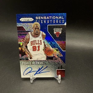 2019-20 Panini Prizm Dennis Rodman Sensational Signatures Auto Choice Blue Bulls - Picture 1 of 2