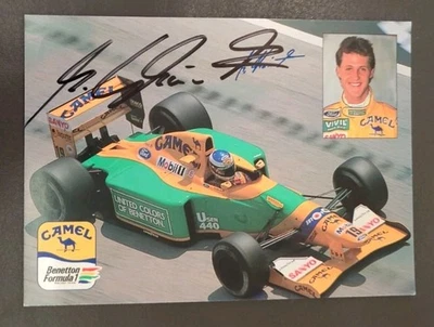 Michael Schumacher original signierte Autogrammkarte,autograph,Formel 1,Benetton - Bild 1 von 2