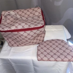2 Bolsas de Cosméticos Ralph Lauren Rosa Firma Multi Logo Cremallera Maquillaje Rosa Viaje - Imagen 1 de 20
