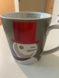 Starbucks Christmas Mug Coffee Cup 2011 SNOWMAN RED HAT Ceramic 16oz. - Picture 1 of 5