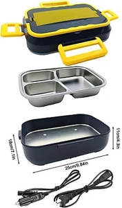 Nicepro Brotdose Tragbar Speisenwärmer Lebensmittelqualität PP ohne BPA/Edelstahl - Bild 1 von 3