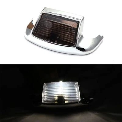 Smoke Front Mudguard Trim Fender Tip LED Light For Harley Glide Touring Softail - Image 1 of 4