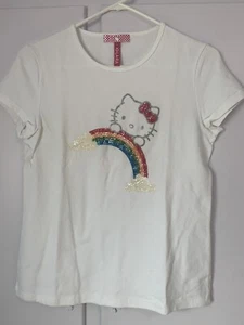 Hello Kitty Kilara Short Sleeve T-Shirt Black Y2K - Picture 1 of 2