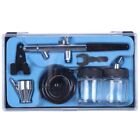 Siphon Feed Dual Action 0.35Mm Airbrush Kit  Tool Air Brush For Makeup2383
