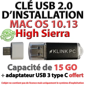 Clé USB de dépannage et installation MAC OS 10.13 High Sierra - Bild 1 von 1
