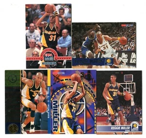 Reggie Miller 5 Karten Basketball Trading Card Lot HOF INDIANA PACERS (LOT 10) - Bild 1 von 1