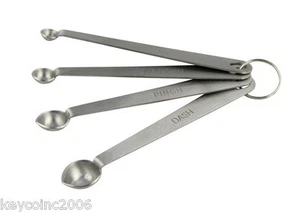 Fox Run Measure Spoons Pinch Smidgen Dash Stainless Steel - Picture 1 of 1