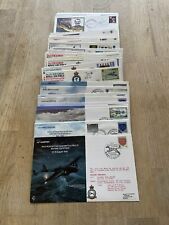 Job Lot of 48 Uk Gb Raf Aviation Flown Covers Fdc'S 1969 - 1986 Lot #A655