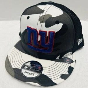 New Era New York Giants Snow Camo 9FIFTY Snapback Hat Cap Adjustable Black - Picture 1 of 6