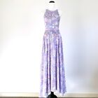 Jaase Endless Summer Pastel Purple Tropical Floral Maxi Dress Sz S | Ex Cond