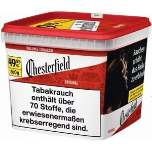 Chesterfield red Zigaretten Stopftabak Giga Box 245g Volumentabak 2 Dosen - Bild 1 von 2