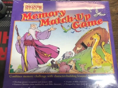 Noah Memory Match-Up Game Vintage 1998 By RAINFALL Educational Toys Children’s - Image 1 of 2