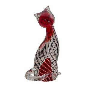 Dale Tiffany Light Solvay Cat Handcrafted Art Glass Figurine - AS20329