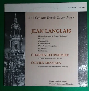 Jean Langlais 20th Century French Organ Music LP Tournemire Messiaen LL 187 - Picture 1 of 4