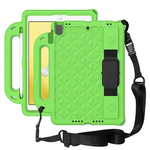 Kids Friendly Shoulder Strap Case Cover For iPad 5th 6th 7th 8th 9th Generation - Picture 1 of 48