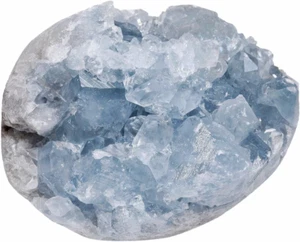 Natural Raw Blue Celestite Mineral Healing Crystal Cluster Geode Irregular Home - Picture 1 of 12