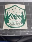 Happy Camper funny vinyl decal car bumper sticker 094