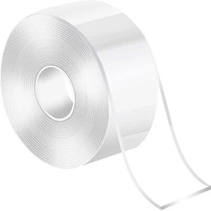 Nano Tape Double Sided Heavy Duty Washable Reusable Adhesive 17 or 9.84ft - Picture 1 of 18
