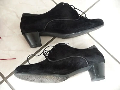 Vabeene Schnürschuhe, schwarz, Gr. 43, Wildleder, Minga B, mit Karton - Bild 1 von 4