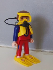 PLAYMOBIL (Z340) MER - Plongeur Homme Palmes Bouteilles Masque Détendeur 4488 - Imagen 1 de 1