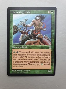 Tempting Licid , MTG Stronghold (1998). Uncommon Green Creature NM - Picture 1 of 2