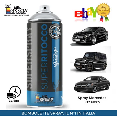 MRSPRAY Spray Mercedes 197 Nero 1K 400ml !! LUCIDO DIRETTO !!