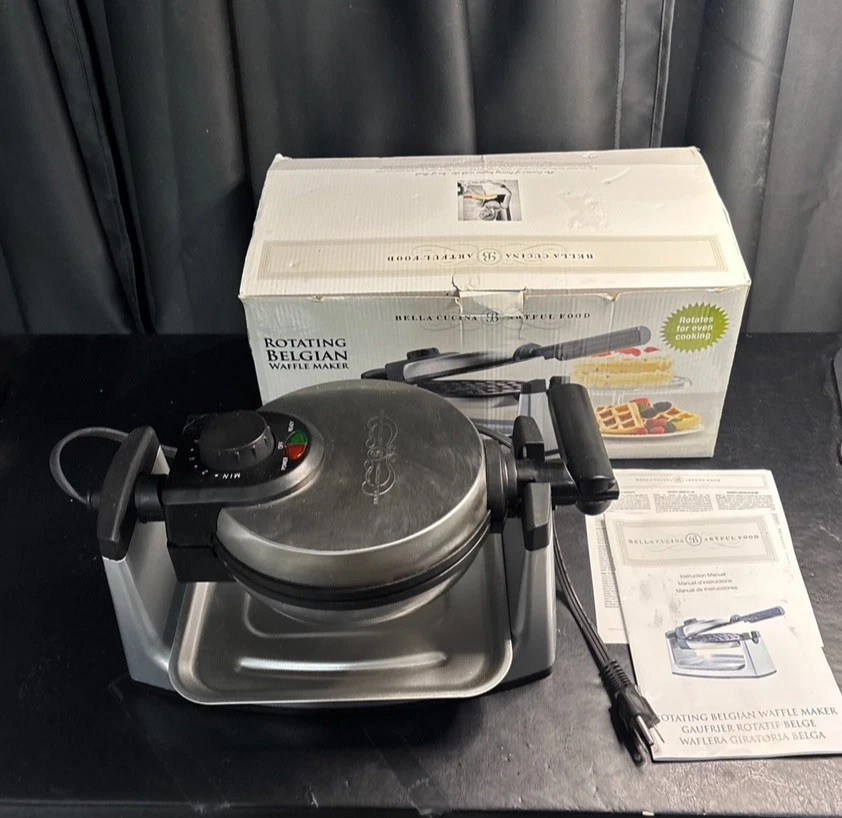 Bella Cucina 精致食品旋转比利时华夫饼机  — 第 1/4 张图片