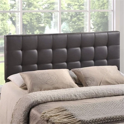 Modway Lily Queen Upholstered Faux Leather and Wood Headboard in Brown - Image 1 of 4