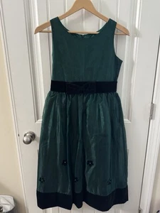 Emily Rose Girl’s Size 16 Hunter Green Holiday Dress - Picture 1 of 4