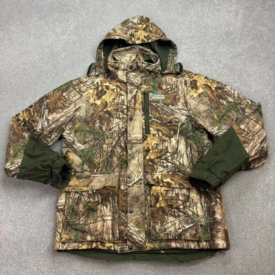 RealTree Jacket Adult Medium Brown Workwear Camo Hunting Insulated Hood Coat Men - Image 1 of 4