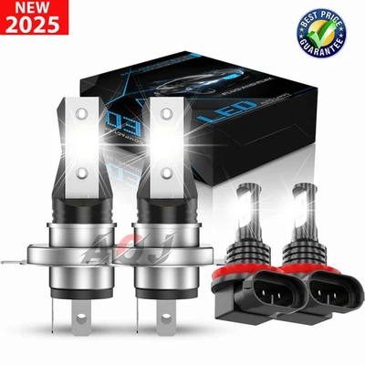 For Mitsubishi Mirage 2014-2024 LED Headlight High/Low Beam Fog Light 4X Bulbs Foto 1 de 4