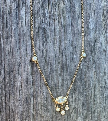 Collar Marqués Coctelera Jacquie Aiche "Sophia" Diamante Oro 14k Foto 1 de 4