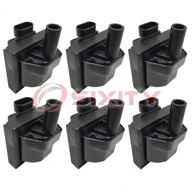 6 pc Hitachi Ignition Coils for 2005 Chevrolet Silverado 1500 4.3L V6 Spark wa - Image 1 of 4