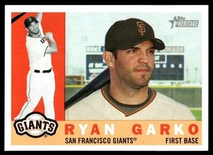 2009 Topps Heritage Ryan Garko San Francisco Giants #675 - Picture 1 of 2