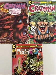 CRAZYMAN & CYBERRAD. CONTINUITY PUBLISHING 3 ISSUE LOT. - Picture 1 of 16