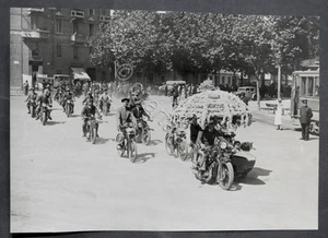 Fotografia d'epoca - Raduno Motociclistico (Torino?) - 1930 ca. - Picture 1 of 1