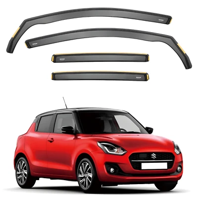 ISPEED Wind Deflectors for Suzuki Swift MK6 2017-2023 5-Door Hatchback 4pc Set - Image 1 of 4